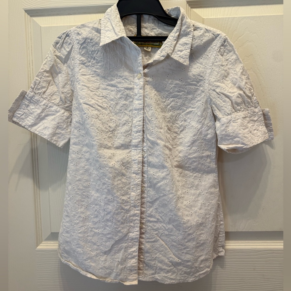 Women's White Button Down Shirt
